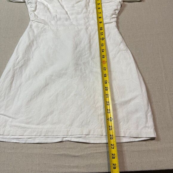 ASTR The Label Linen Pleated Midi Dress White Womens Size Medium See pictures fo - Picture 8 of 8